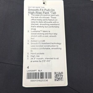 Smooth-Fit Pull-On High Rise Pant *Tall